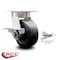 Service Caster 5 Inch Kingpinless Polyolefin Wheel Swivel Caster with Brake and Swivel Lock SCC SCC-KP30S520-POR-SLB-BSL - alternate 6